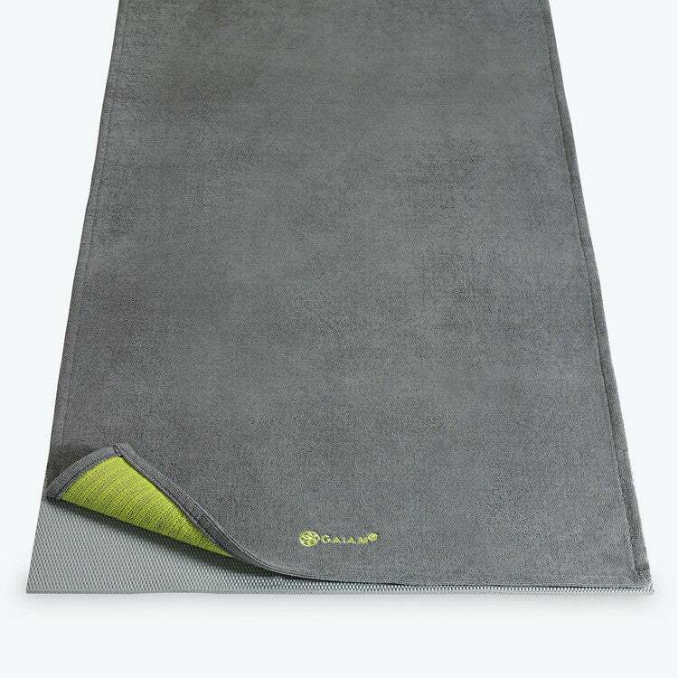 Grippy Yoga håndklæde, Citron/Storm