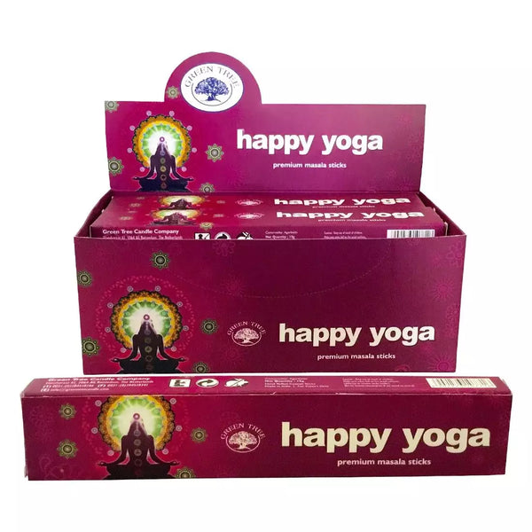 Happy Yoga, Naturlig Røgelse, 15 g