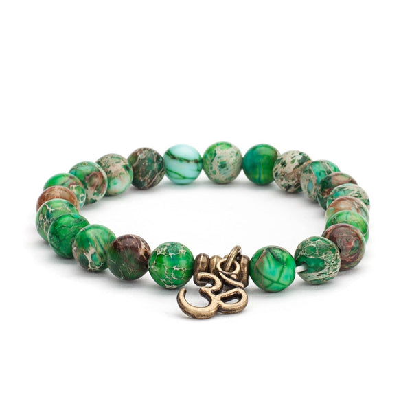 Mala armbånd - Green Imperial Turquoise, L-størrelse