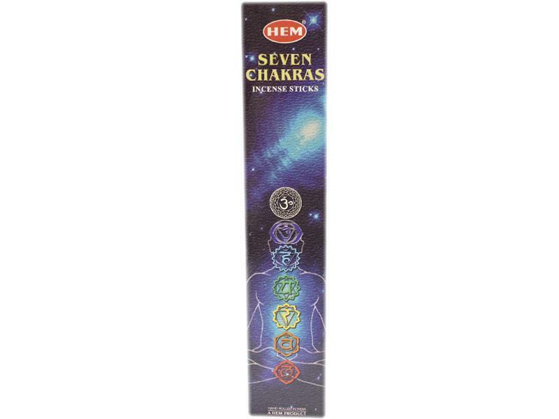 7 Chakra incense sticks bag, 7 x 5 pcs