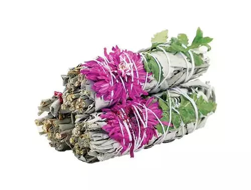 Dahlia & Sage Smudge Stick, 10 cm