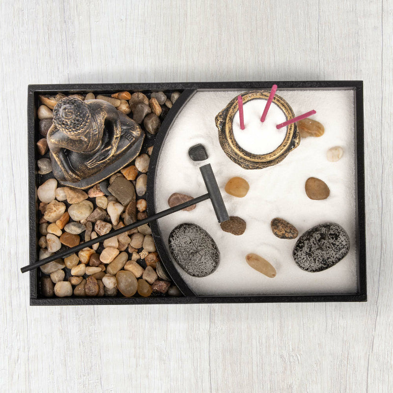 Zen Garden Set, Mini Buddha