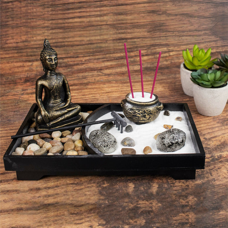 Zen Garden Set, Mini Buddha