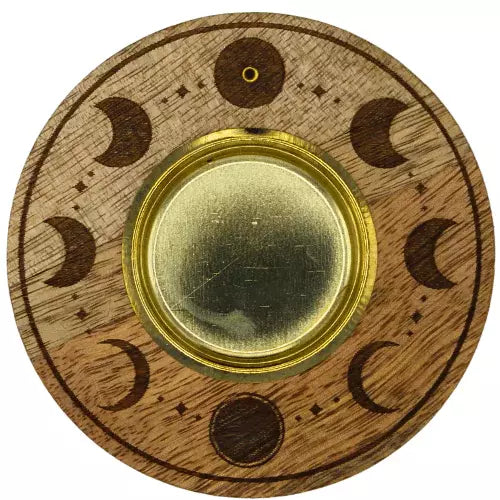 Incense cone plate, moon phase