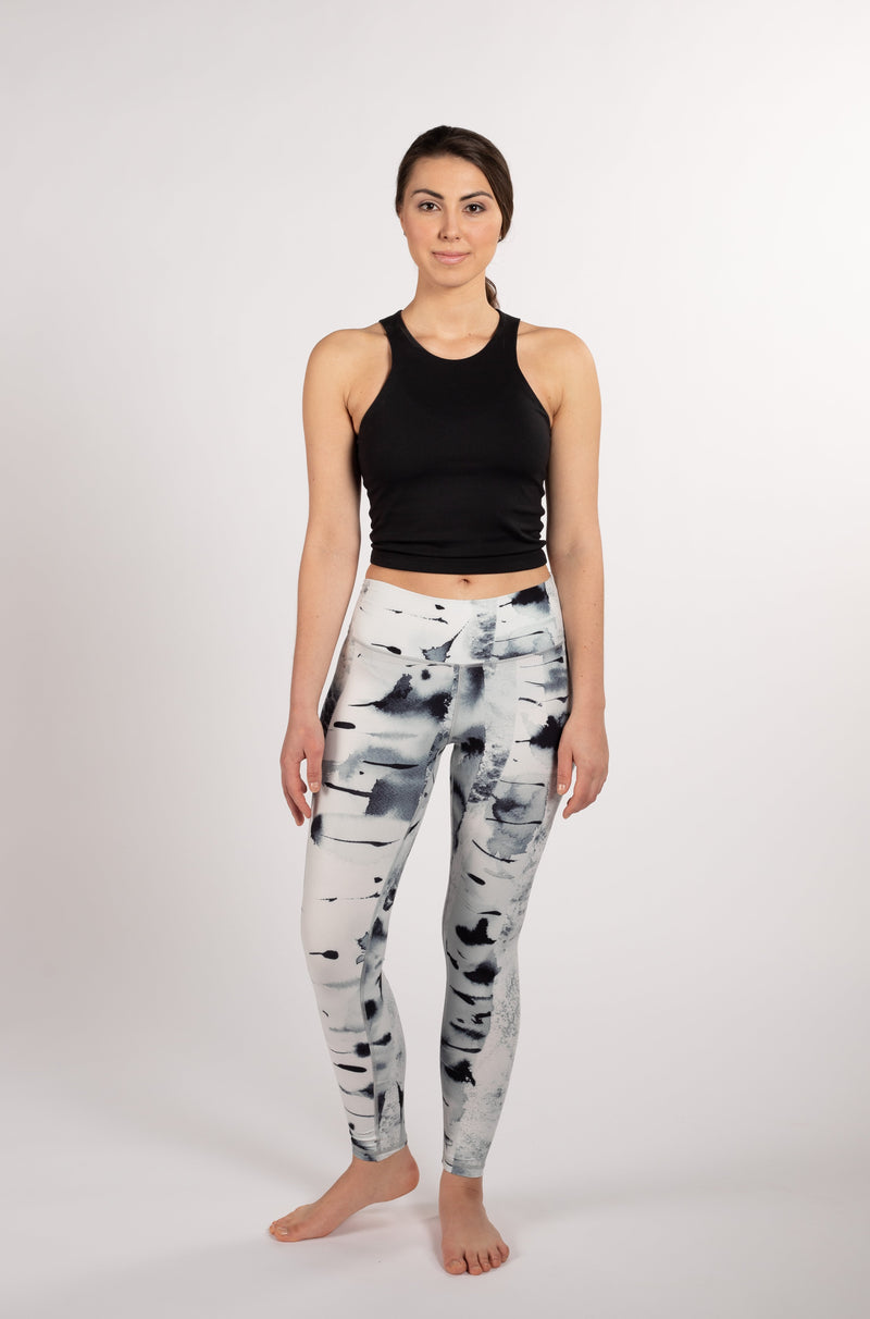 Silver birch, Soahki black leggings