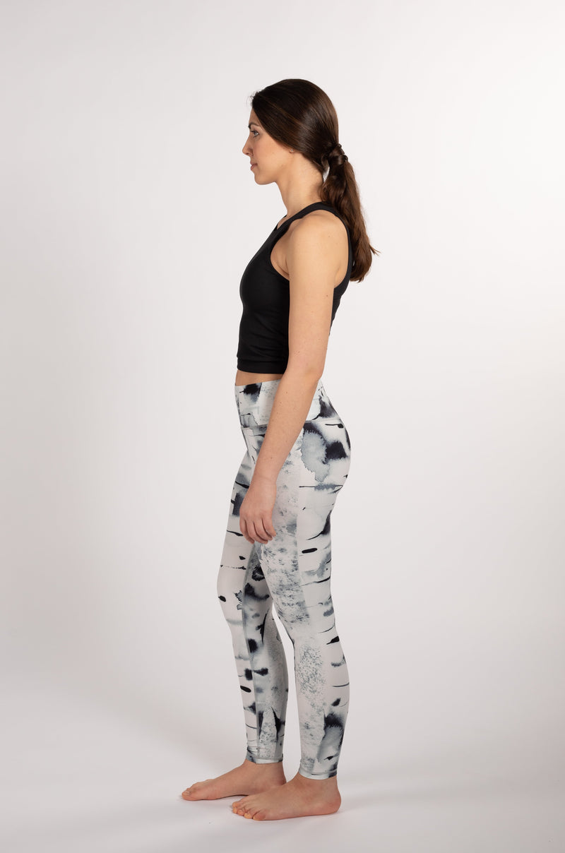 Silver birch, Soahki black leggings